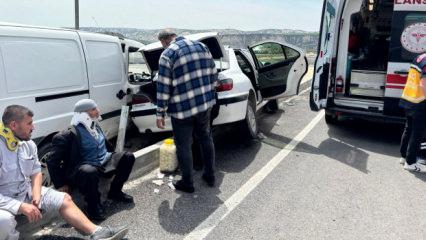 Adıyaman'da 2 otomobil &ccedil;arpıştı; 6 yaralı