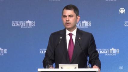 Bakan Kurum Almanya'da iklim eylemi i&ccedil;in 9 tematik &ouml;nceliği duyurdu