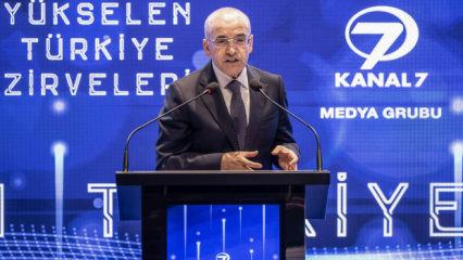 Bakan Şimşek'ten Kanal 7 Medya Grubu 'Y&uuml;kselen T&uuml;rkiye Zirveleri'nde &ouml;nemli a&ccedil;ıklamalar