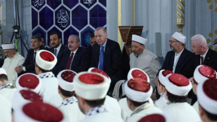 Cumhurbaşkanı Erdoğan Hafızlık İcazet Merasimi'ne katıldı! &Ccedil;amlıca Camii'nde renkli anlar