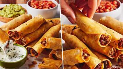 Evde Meksika r&uuml;zgarı: &Ccedil;ıtır kıymalı taquitos tarifi!