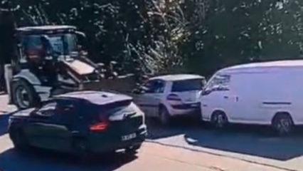 İstanbul'da korkun&ccedil; kaza: Kontrolden &ccedil;ıkan kep&ccedil;e ara&ccedil;ları bi&ccedil;ti