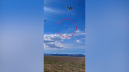 İtalya&rsquo;da askeri g&ouml;rev felaketle bitti: Paraş&uuml;tle indirilen ara&ccedil; yere &ccedil;akıldı