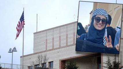 Mağduriyet maskesi d&uuml;şt&uuml;: Konsolosluk eylemcisi molotof&ccedil;u &ccedil;ıktı