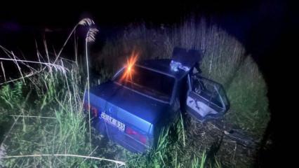 Manisa'da korkun&ccedil; kaza: Otomobil kanala u&ccedil;tu! &Ouml;l&uuml; ve yaralılar var!