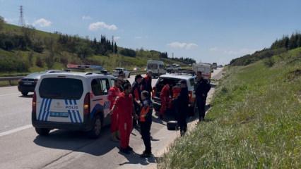 Bursa'da otoyolda &ldquo;&ccedil;ocuk&rdquo; alarmı: Ekipler seferber oldu