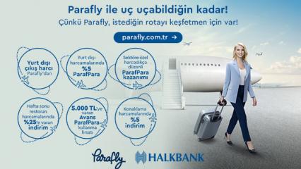 Halkbank Parafly ile u&ccedil; u&ccedil;abildiğin kadar
