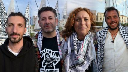 Sumud Filosu yola devam ediyor! Aktivistlerden d&uuml;nyaya mesaj: Kararlıyız!