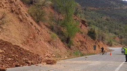 Tunceli&rsquo;de yama&ccedil;tan kopan k&uuml;tle yola d&uuml;şt&uuml;