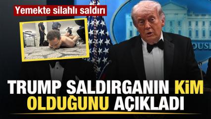 Yemekte silahlı saldırı! Trump saldırganın kim olduğunu duyurdu