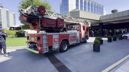Beşiktaş'taki l&uuml;ks otelde yangın paniği: Vatandaşlar tahliye edildi