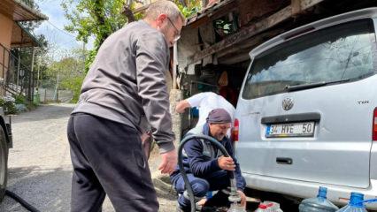 Beykoz'da su isyanı: İstanbul 90'lı yıllara geri d&ouml;nd&uuml;