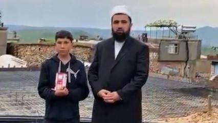 Diyarbakır'da vaazdan etkilendi: Cami taşında 12 yaşındaki Yusuf'un da nasibi var