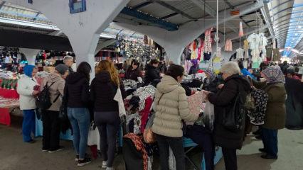 Aylar sonra bir ilk! Edirne&rsquo;nin meşhur pazarı yeni ismiyle geri d&ouml;nd&uuml;