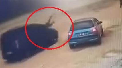 Giresun'da hafif ticari aracıyla husumetlisine &ccedil;arpıp ka&ccedil;tı: O anlar kamerada