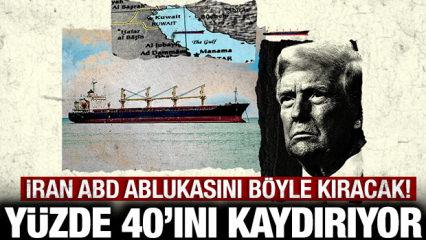 İran ABD ablukasını b&ouml;yle kıracak: Y&uuml;zde 40'ını kaydırıyor!