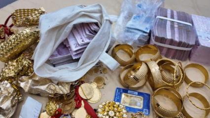 Konya'da şafak operasyonu! Evden servet &ccedil;ıktı