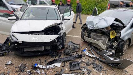 Ordu'da otomobiller &ccedil;arpıştı: 3 yaralı