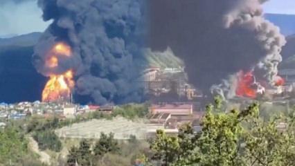 Rusya'da petrol rafinerisinde yangın