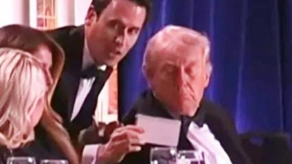 Saldırı &ouml;ncesi Trump'a g&ouml;sterilen notun sırrı belli oldu