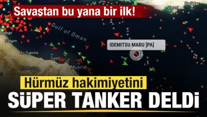 Savaştan bu yana bir ilk! H&uuml;rm&uuml;z hakimiyetini s&uuml;per tanker  deldi! 