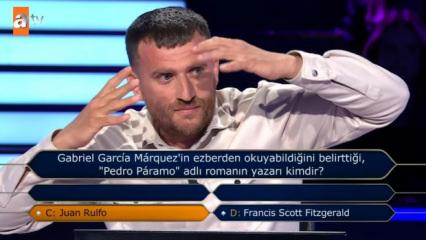 Sorunun cevabını bilmiyordu: "Valla sallayacağım" dedi ve tutturdu!