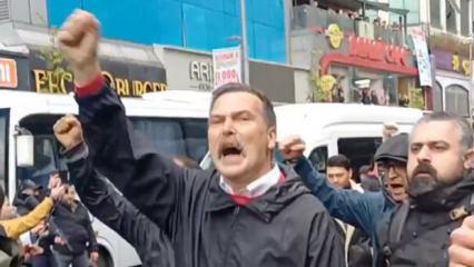TİP'li Erkan Baş'tan 1 Mayıs provokasyonu: Polis barikatına saldırdı