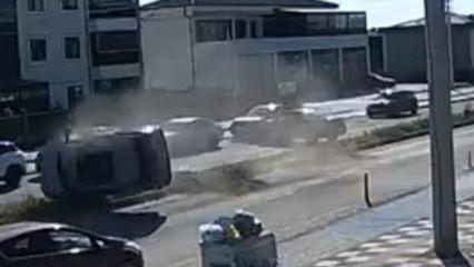 Tekirdağ'da feci kaza: SUV ara&ccedil; 25 metre takla attı