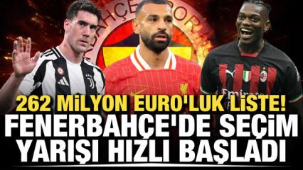 262 milyon Euro'luk liste! Fenerbah&ccedil;e'de se&ccedil;im yarışı hızlı başladı
