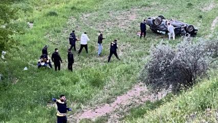 Adıyaman&rsquo;da otomobil tarlaya u&ccedil;tu: 4 yaralı