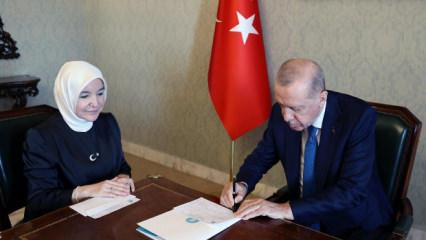 Cumhurbaşkanı Erdoğan Dar&uuml;laceze'ye kurban bağışı yaptı