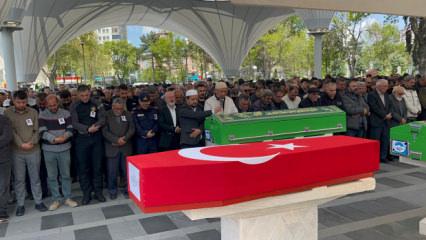 Gazi polis memuru Mehmet Emrullah Kaya Kayseri'de son yolculuğuna uğurlandı