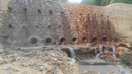 Giresun'da dereyi kirleten maden ocağına 2,5 milyon lira ceza 
