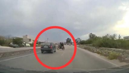 Hatay'da feci kaza: Motosiklet ile otomobil &ccedil;arpıştı