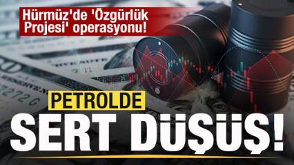 H&uuml;rm&uuml;z'de '&Ouml;zg&uuml;rl&uuml;k Projesi' operasyonu! Petrolde sert d&uuml;ş&uuml;ş! 