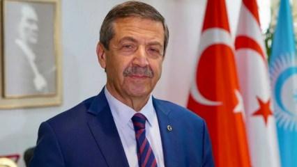 KKTC Dışişleri Bakanı Tahsin Ertuğruloğlu, T&uuml;rk&rsquo;e karşı kirli ittifaka dikkat &ccedil;ekti