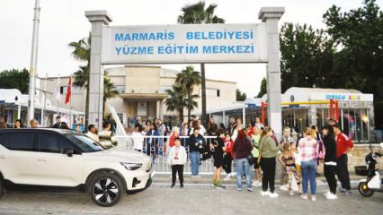 Marmaris'te boş havuz g&ouml;r&uuml;nt&uuml;lerinden sonra yeni skandal! Milli gurur bagajda