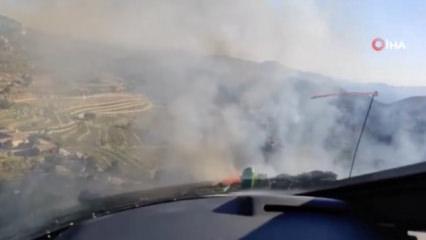 Marmaris&rsquo;te &ccedil;ıkan orman yangını kısa s&uuml;rede kontrol altına alındı