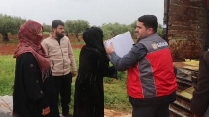 Sadakataşı&rsquo;ndan İdlib'de 550 aileye gıda yardımı