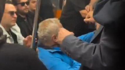 Şampiyonluk kutlaması sırasında metroda taraftarlar ve yolcular arasında kavga &ccedil;ıktı!