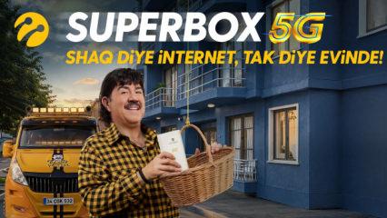 Shaq diye internet, tak diye evinizde: Turkcell Superbox 5G