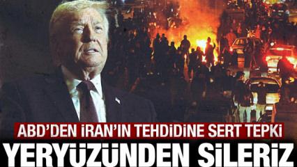 Trump'tan İran'a &ccedil;ok sert tepki: Yery&uuml;z&uuml;nden sileriz