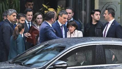 U&ccedil;ağı acil iniş yapmıştı, Sanchez, Ankara'dan ayrıldı!