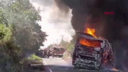 Yolcu otob&uuml;s&uuml;yle tanker &ccedil;arpıştı! Sonu&ccedil; tam bir felaket!
