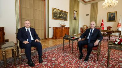 TBMM Başkanı Kurtulmuş, Emniyet Genel M&uuml;d&uuml;r&uuml; Fidan'ı kabul etti