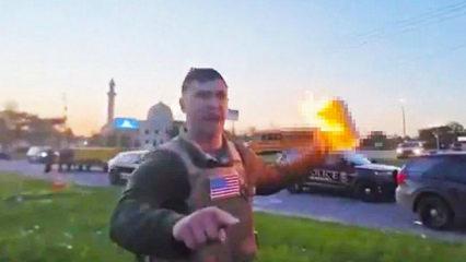 ABD'de provokasyon: Kur'an-ı Kerim'i ateşe verip tekmelemeye &ccedil;alıştı