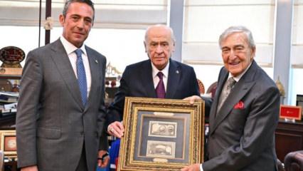 Bah&ccedil;eli, Rahmi Ko&ccedil; ve Ali Ko&ccedil;'u kabul etti! 100. yıl daveti