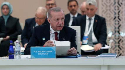 Başkan Erdoğan, hayati deyip T&uuml;rkistan'da &ccedil;ağrıyı yaptı! Son dakika a&ccedil;ıklamaları...