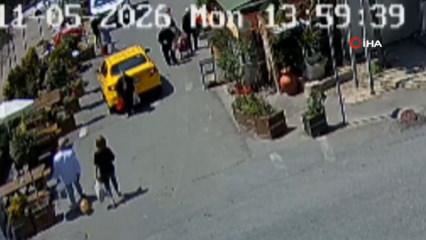 Şişli&rsquo;de geri geri giden taksi, yaşlı kadını altına aldı