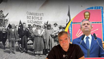 Yılmaz &Ouml;zdil CHP'deki r&uuml;şvet iddialarını tarihi Uşak fotoğrafıyla eleştirdi